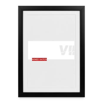 VII - ARMÉED NATION WITE BOX 2021 - Affiche encadrée (27 × 37 cm) - noir - Devant