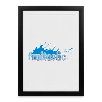 Fruitastic Claim Fresh Splash Blue - Affiche encadrée (27 × 37 cm) - noir - Devant