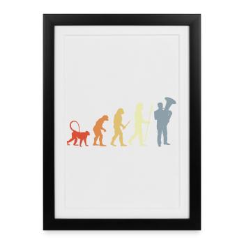 Tubist Evolution - Framed poster (27 × 37 cm) - black - Front