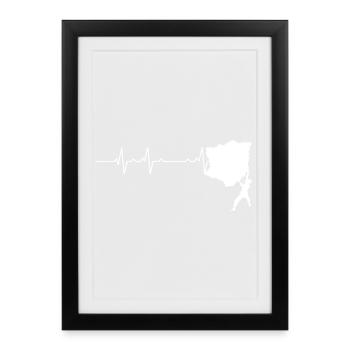 Climber on a Heartbeat Trail - Framed poster (27 × 37 cm) - black - Front