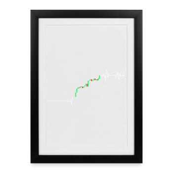 TrendPulse Rally Chart - Framed poster (27 × 37 cm) - black - Front