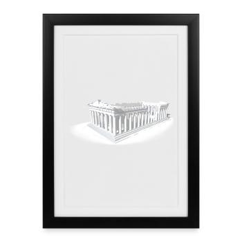 PARTHENON ATHENS - Framed poster (27 × 37 cm) - black - Front
