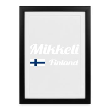 Mikkeli Finland- Stylish prints - Framed poster (27 × 37 cm) - black - Front