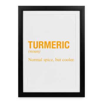 CURCUMA - Affiche encadrée (27 × 37 cm) - noir - Devant