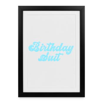 Anniversaire - Affiche encadrée (27 × 37 cm) - noir - Devant