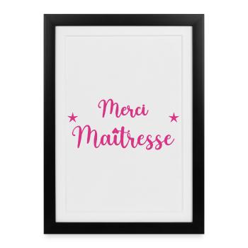 MISTRESS. THANK YOU. THANK YOU MISTRESS. MASTERS' GIFT - Framed poster (27 × 37 cm) - black - Front