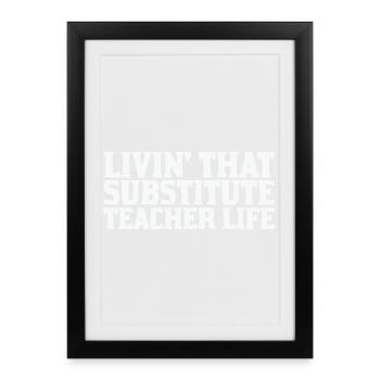 Teacher life Inspiration Humor - Framed poster (27 × 37 cm) - black - Front
