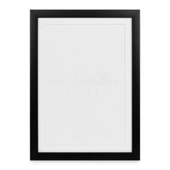 Sicily's skyline, Sicily Italy - Framed poster (27 × 37 cm) - black - Front