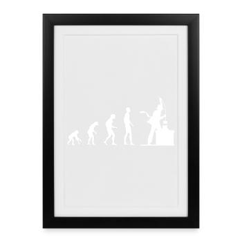 schornsteinfeger_rauchfangkehrer_chimney_sweepe - Affiche encadrée (27 × 37 cm) - noir - Devant