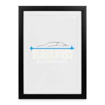 Auto Detailer Buffer Pro Paint - Framed poster (27 × 37 cm) - black - Front