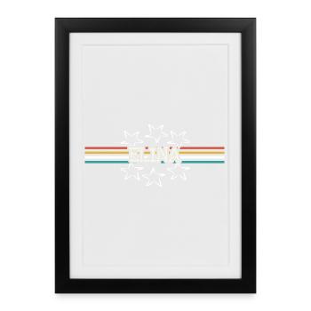 Woman's name Elina - Framed poster (27 × 37 cm) - black - Front