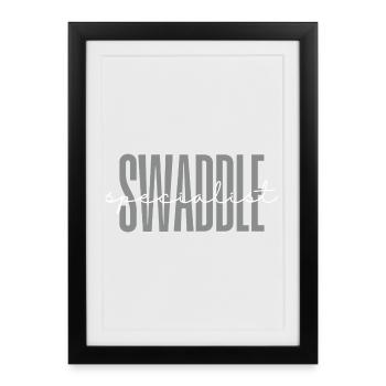 Infirmière spécialiste de l’emmaillotage en soins intensifs néonatals (USIN) - Affiche encadrée (27 × 37 cm) - noir - Devant