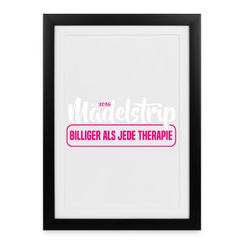 Girls' Trip 2026 Girls' Trip Girls' Tour Girls' Trip - Framed poster (27 × 37 cm) - black - Front