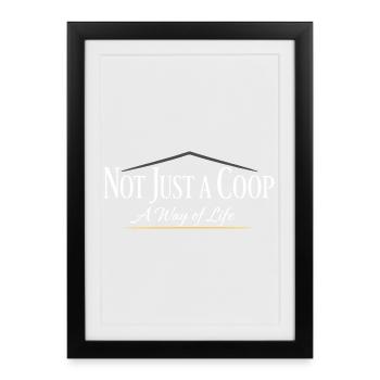 Chickens In The Garden Lifestyle Chicken - Framed poster (27 × 37 cm) - black - Front