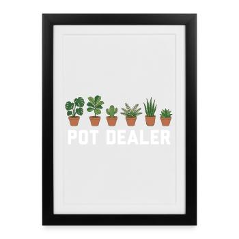 Jungle urbaine : votre dealer local de cannabis - Affiche encadrée (27 × 37 cm) - noir - Devant