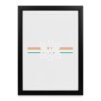 First name Frank - Framed poster (27 × 37 cm) - black - Front