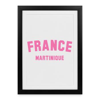 Martinique France Caribbean Karibik - Framed poster (27 × 37 cm) - black - Front
