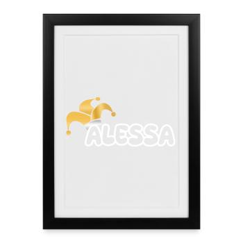 Carnival Alessa - Affiche encadrée (27 × 37 cm) - noir - Devant