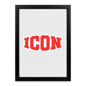 Icon - Framed poster (27 × 37 cm) - black - Front
