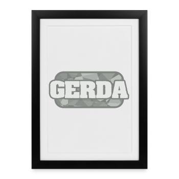 Gift for Gerda - Framed poster (27 × 37 cm) - black - Front