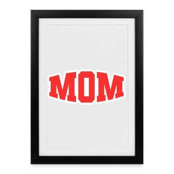 Maman - Affiche encadrée (27 × 37 cm) - noir - Devant