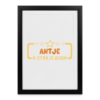 Saying Antje - Framed poster (27 × 37 cm) - black - Front