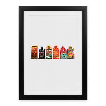 hot spot Amsterdam - Framed poster (27 × 37 cm) - black - Front