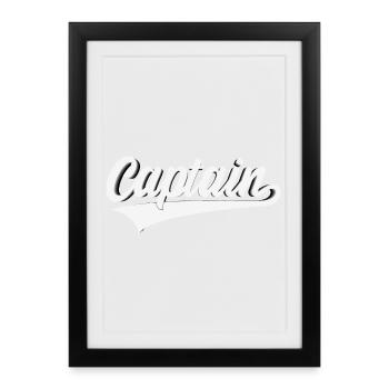 KAPITÄN 3D CAPTAIN SWOOSH - Framed poster (27 × 37 cm) - black - Front