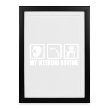 Welder Weekend - Framed poster (27 × 37 cm) - black - Front