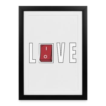 L’amour réciproque - Affiche encadrée (27 × 37 cm) - noir - Devant