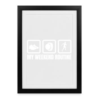 Runners' Weekend - Framed poster (27 × 37 cm) - black - Front