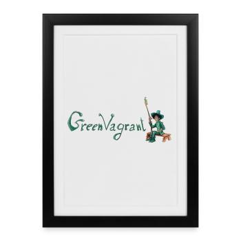 The Green Wanderer - Framed poster (27 × 37 cm) - black - Front