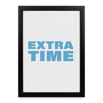 EXTRA TIME - Framed poster (27 × 37 cm) - black - Front
