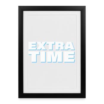 EXTRA TIME - Framed poster (27 × 37 cm) - black - Front