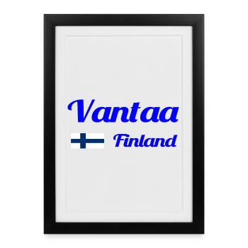 Vantaa Finland Print - Framed poster (27 × 37 cm) - black - Front