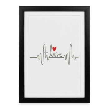 Alive - Framed poster (27 × 37 cm) - black - Front