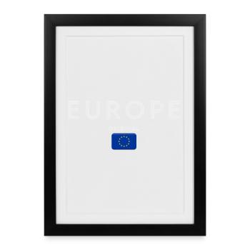 Flag of Europe, European pride - Framed poster (27 × 37 cm) - black - Front