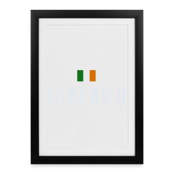 Flag of Ireland, Irish Pride - Framed poster (27 × 37 cm) - black - Front