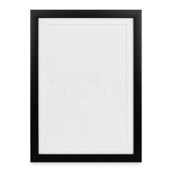 Berlin Skyline, Berlin Germany - Framed poster (27 × 37 cm) - black - Front