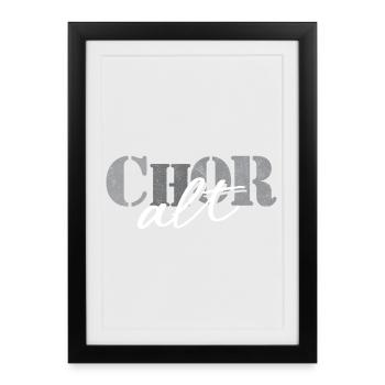 Choir Alto - Framed poster (27 × 37 cm) - black - Front
