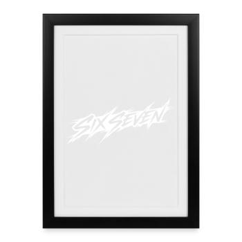 six seven - Framed poster (27 × 37 cm) - black - Front