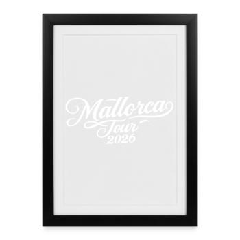 Mallorca Tour 2026 - Framed poster (27 × 37 cm) - black - Front