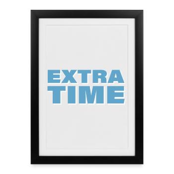 EXTRA TIME - Framed poster (27 × 37 cm) - black - Front
