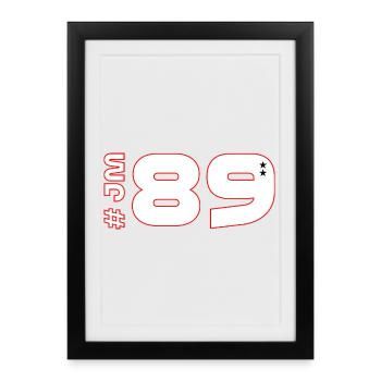 -JM89-2026 - Framed poster (27 × 37 cm) - black - Front