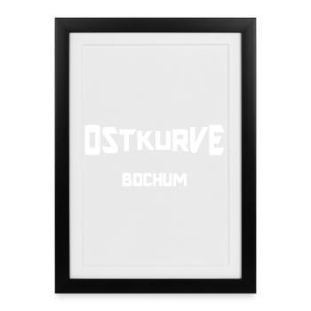 Schichtwechsel in Bochum Ruhrpott - Gerahmtes Poster (27 × 37 cm) - Schwarz - Vorne