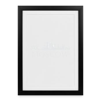 Moscow skyline, Moscow Russia - Framed poster (27 × 37 cm) - black - Front