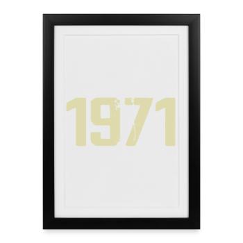 Jubilee 1971 - Framed poster (27 × 37 cm) - black - Front