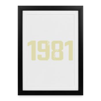 Jubilee 1981 - Framed poster (27 × 37 cm) - black - Front