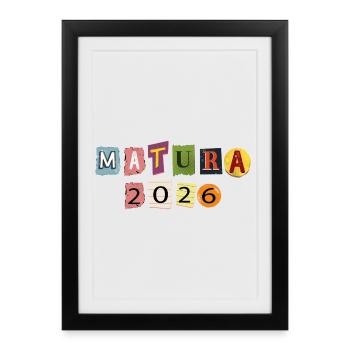 Matura 2026 - Framed poster (27 × 37 cm) - black - Front