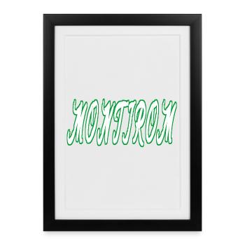 Texte du Montirom - Affiche encadrée (27 × 37 cm) - noir - Devant